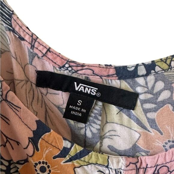 Vans Pink and Blue Chemise with Floral Print - Size S - Picture 5 of 5